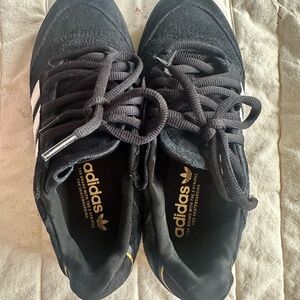 Adidas Men's Black and White Sneakers